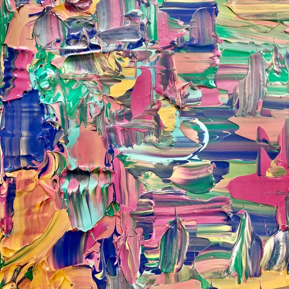 Acrylic Paint Pour Skin, colorful, flexible craft - Picture 2 of 8